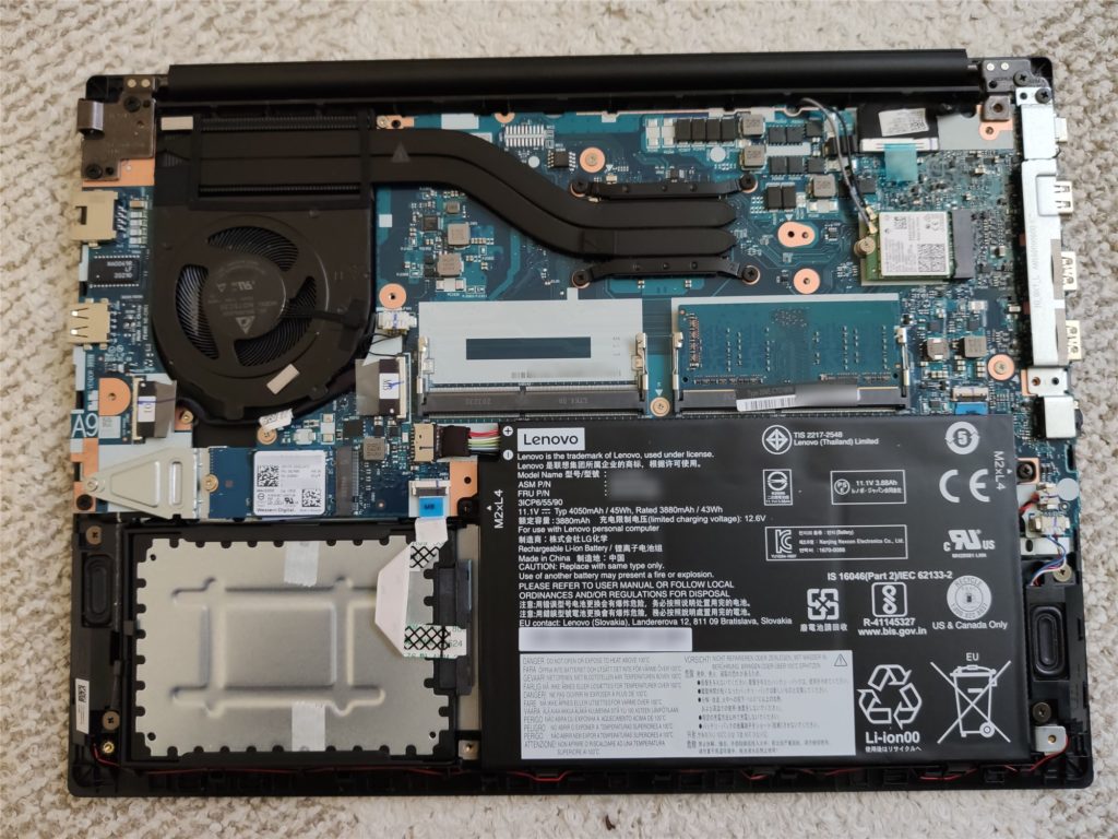 ThinkPad E495 初期搭載のメモリとSSD