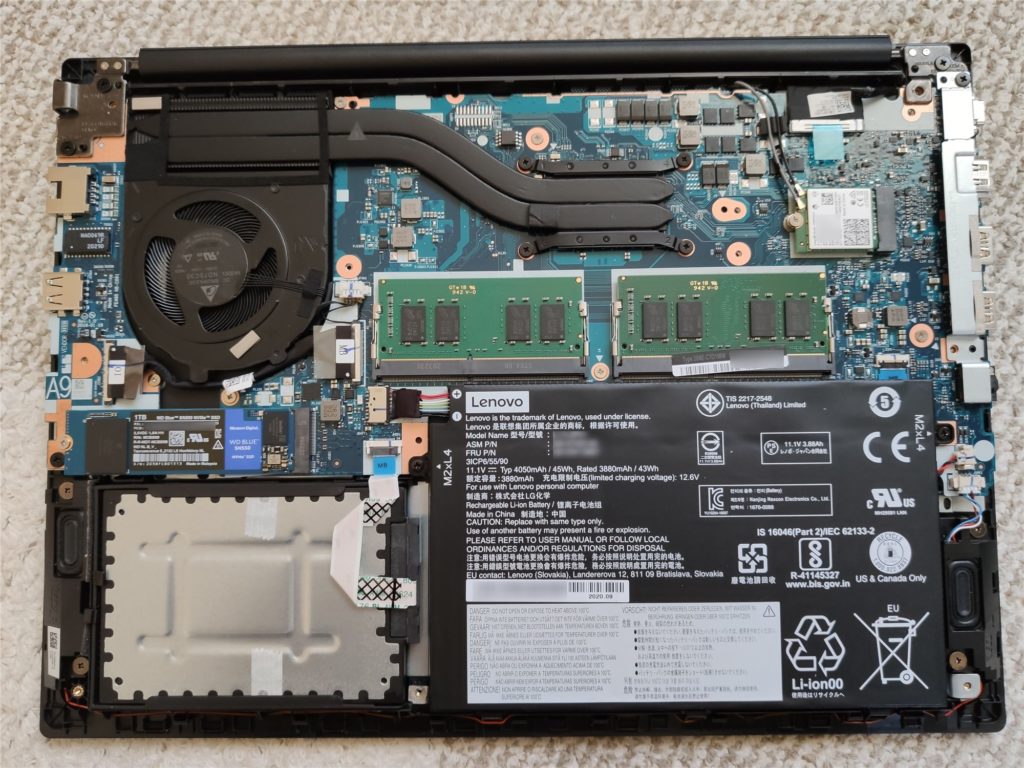 Lenovo ThinkPad E495 メモリ&SSD換装 | きにゃログ